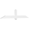 Ekena Millwork Eugene Architectural Grade PVC Gable Bracket, 96"W x 20"H x 2"D x 6"F, 5/12 Pitch GBP096X20X0206EUG00 - alternate 1